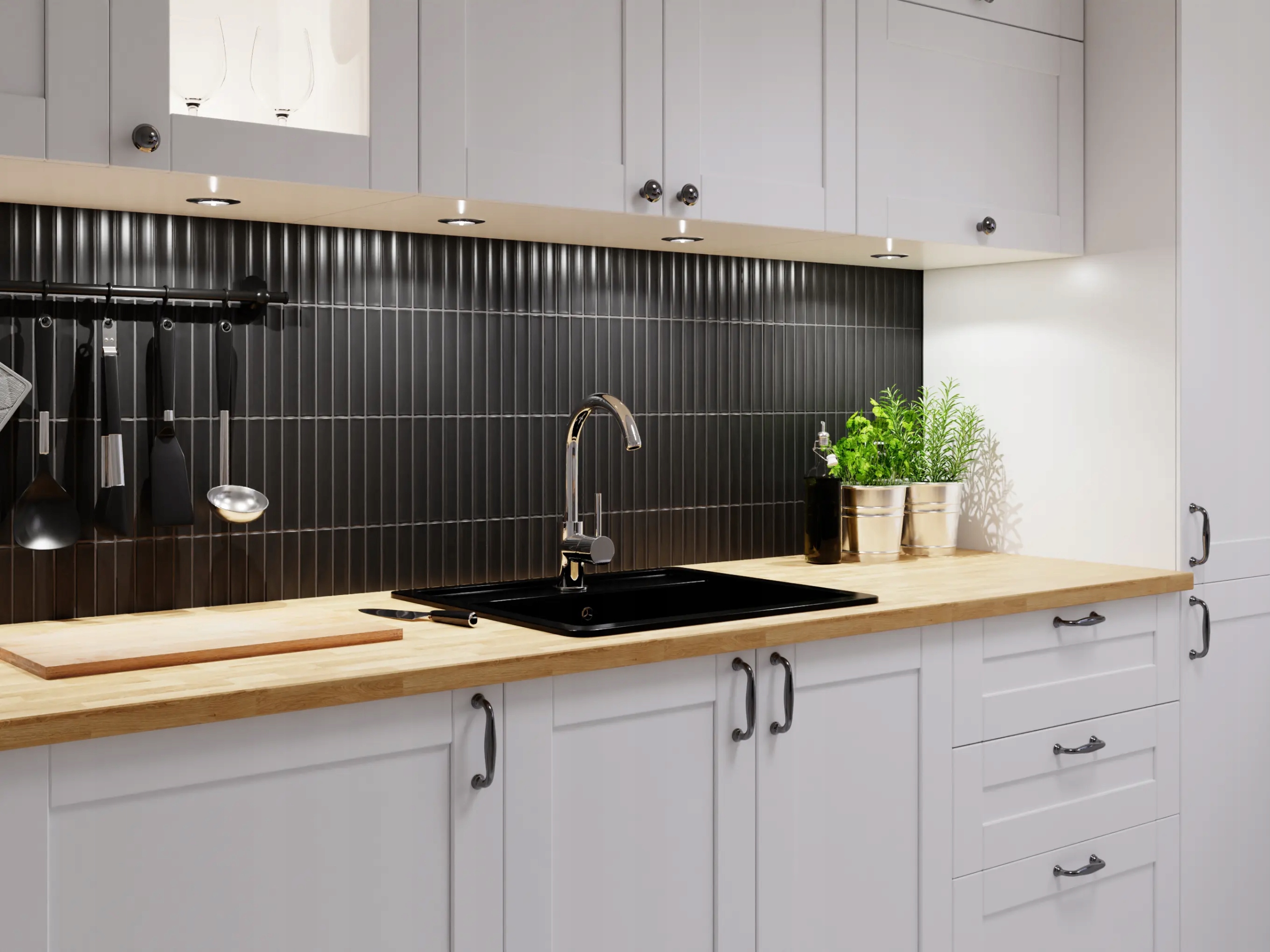 MOZAIKA CERAMICZNA CZARNA PIANO BLACK MAT Marka Szklane Mozaiki