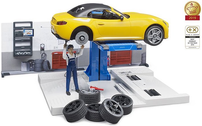 BRUDER 62110 Warsztat samochodowy + Figurka + Auto EAN (GTIN) 4001702621100