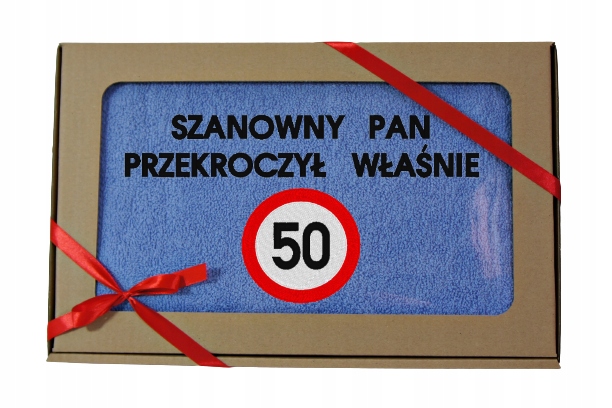 

Gruby Ręcznik Haft Urodziny 30 40 50 60 70 80