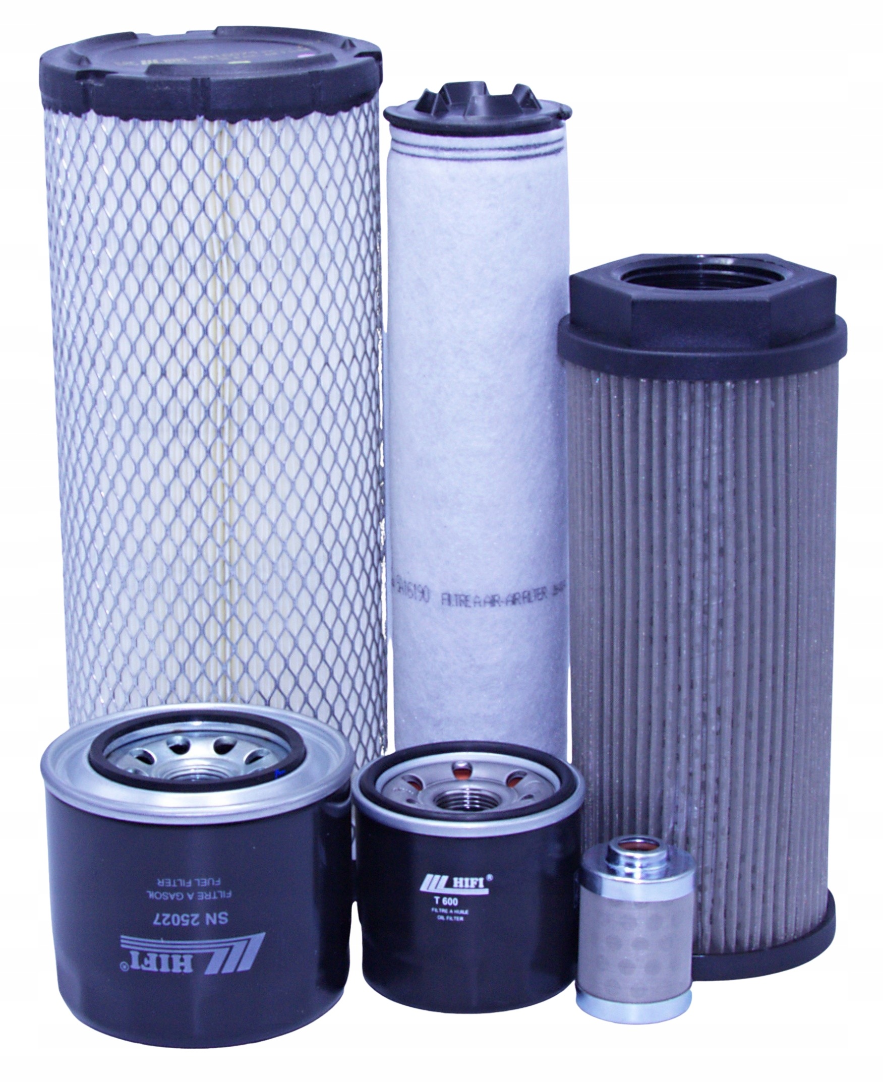 Filtry Liugong 9018 F pro vzduch, olej, palivo, hydraulický komplet
