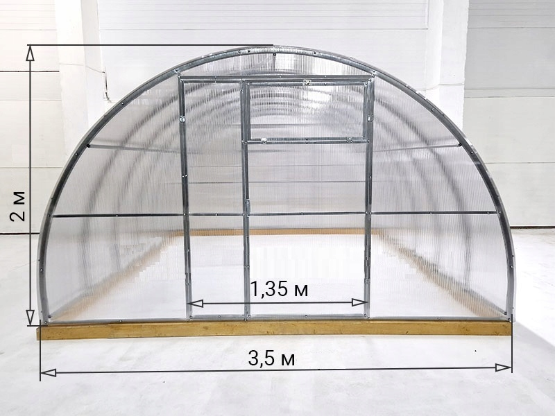 Szklarnia Poliwęglan Agronom Duża 3,5x6m 6mm 40x20