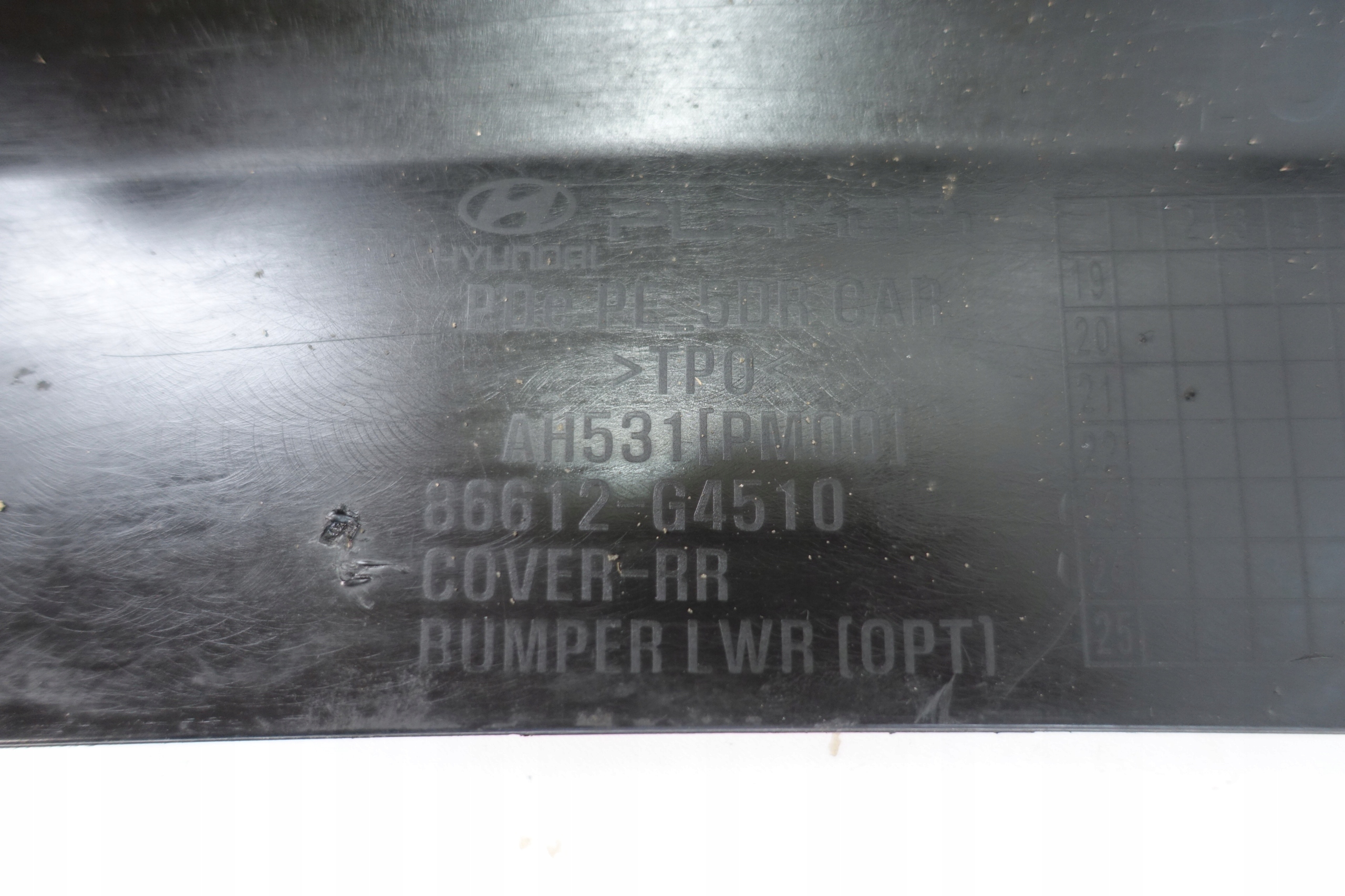HYUNDAI I30 III LIFT 2020- SPOILER diffuser bumper rear part 86612-64510