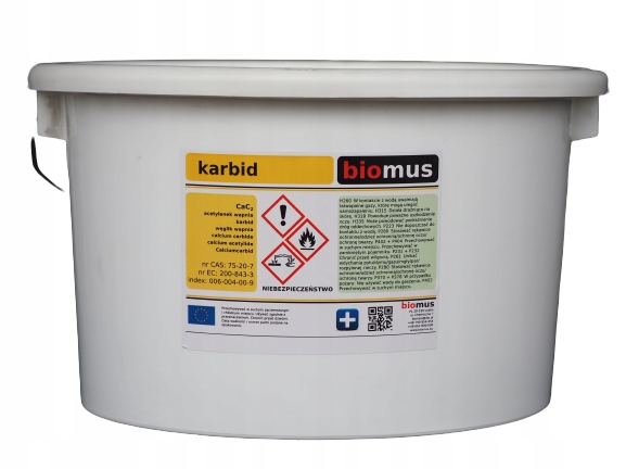 

Karbid bryłki na krety Węglik wapnia 5kg Biomus