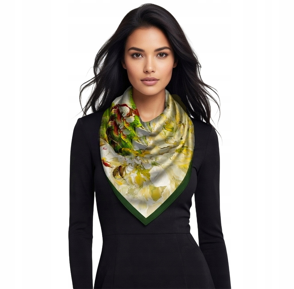 Hedvábný Šátek 100% Přírodní Hedvábí, Morušová Barva, Značka Kvality