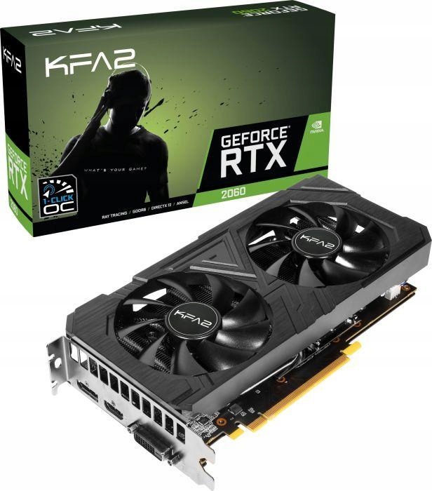 

KFA2 Rtx 2060 Ex 1-click Oc, 6 Gb GDDR6, Dual Fan,