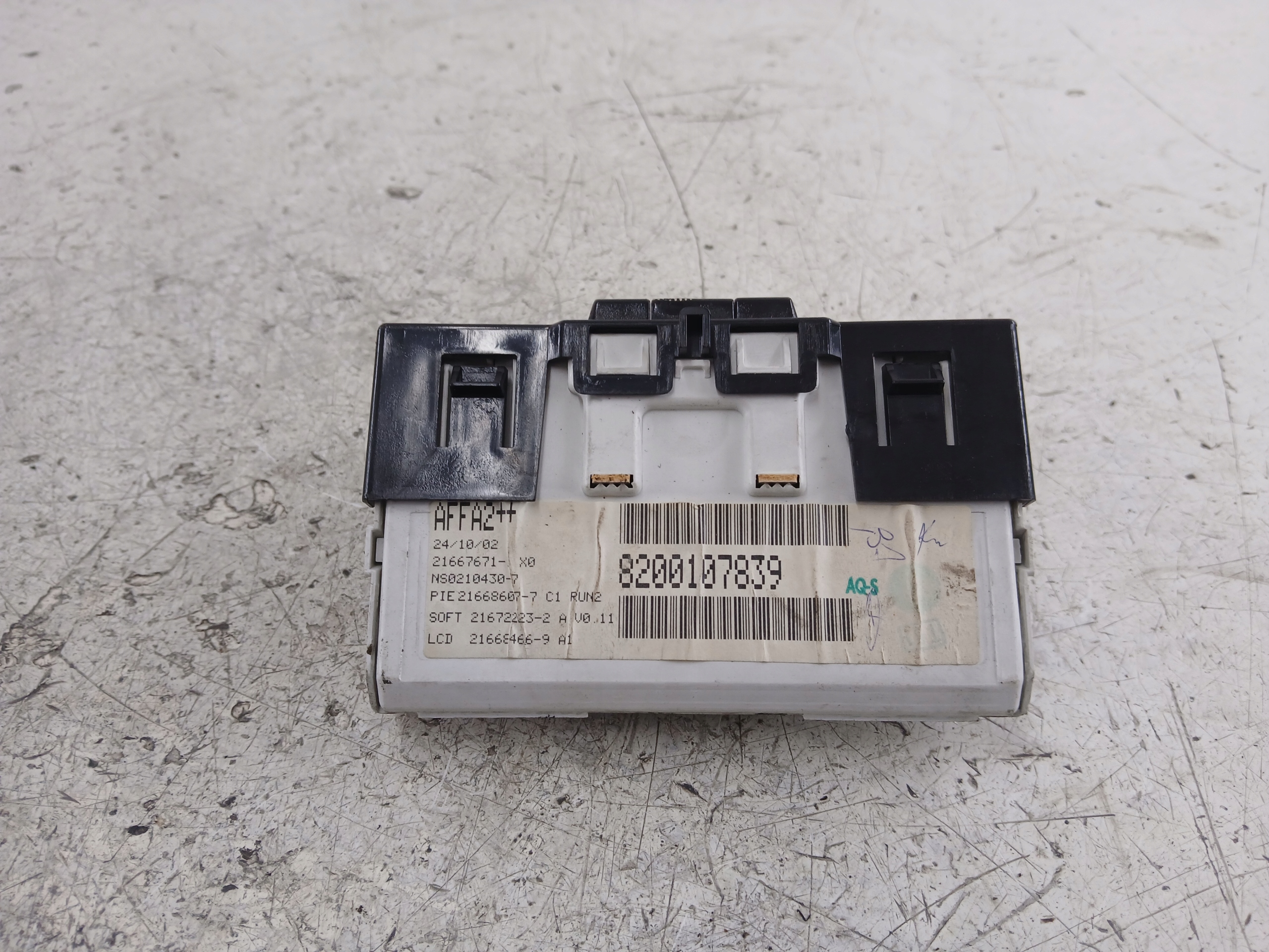 RENAULT MEGANE II Display RADIA 8200107839