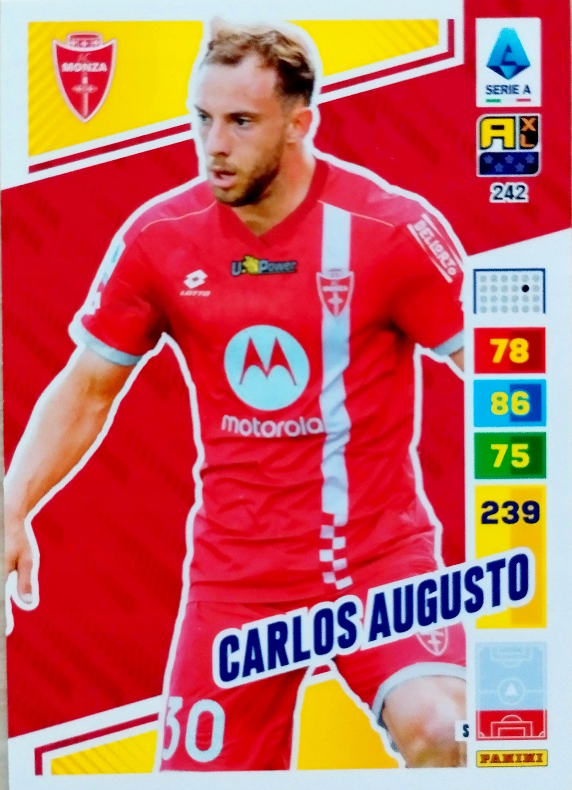 Panini Calciatori Liga Włoska 2023 2024 242 Carlos Augusto Monza