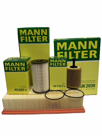 Sada Filtrů Mann Filter Vag Audi Seat Skoda Vw 2.0 Tdi 1.9 Tdi sada.