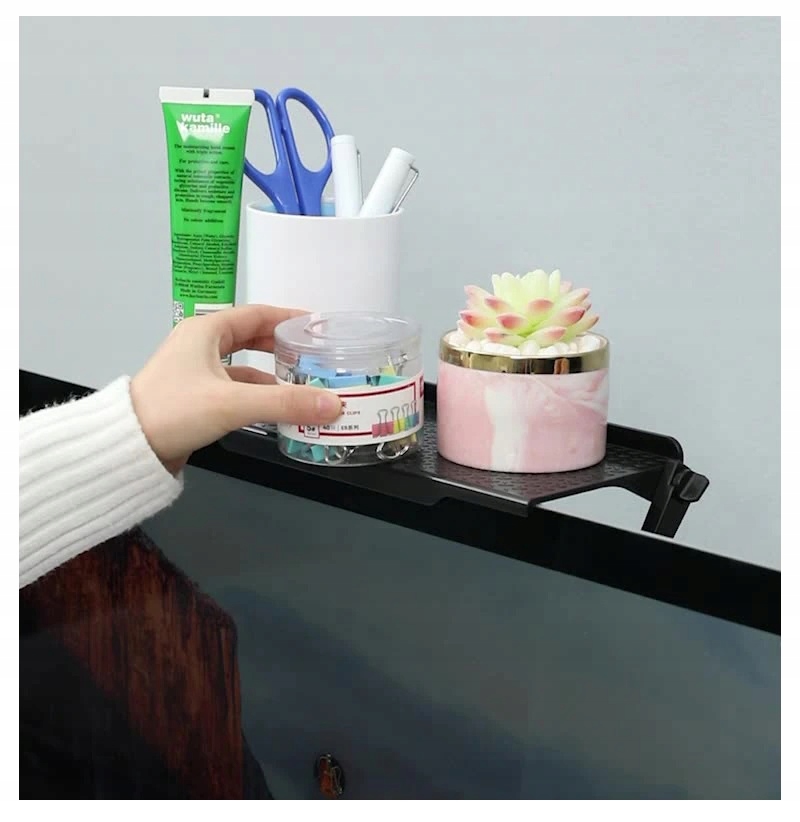 

Półka Nakładana Na Monitor Tv Uchwyt Dekoder Duża