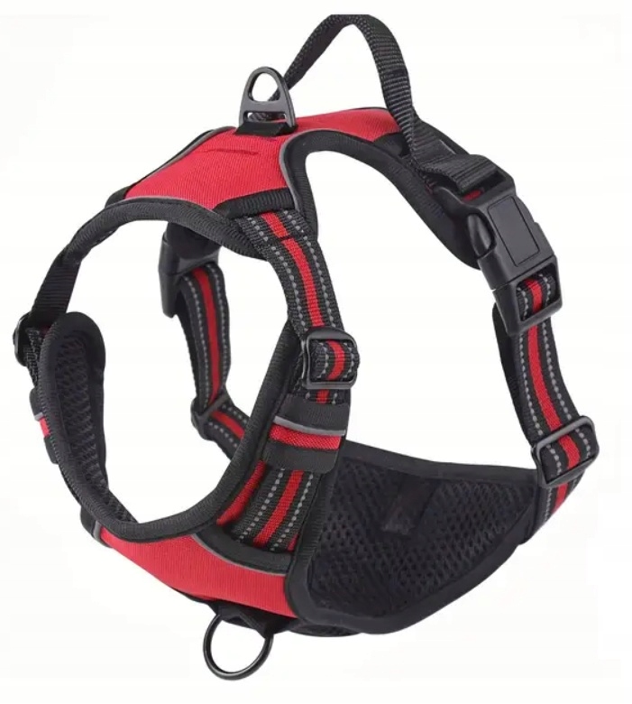 Levně Postroj pro velkého psa Beztlakový červený Guard XL 53-96cm Ovčák