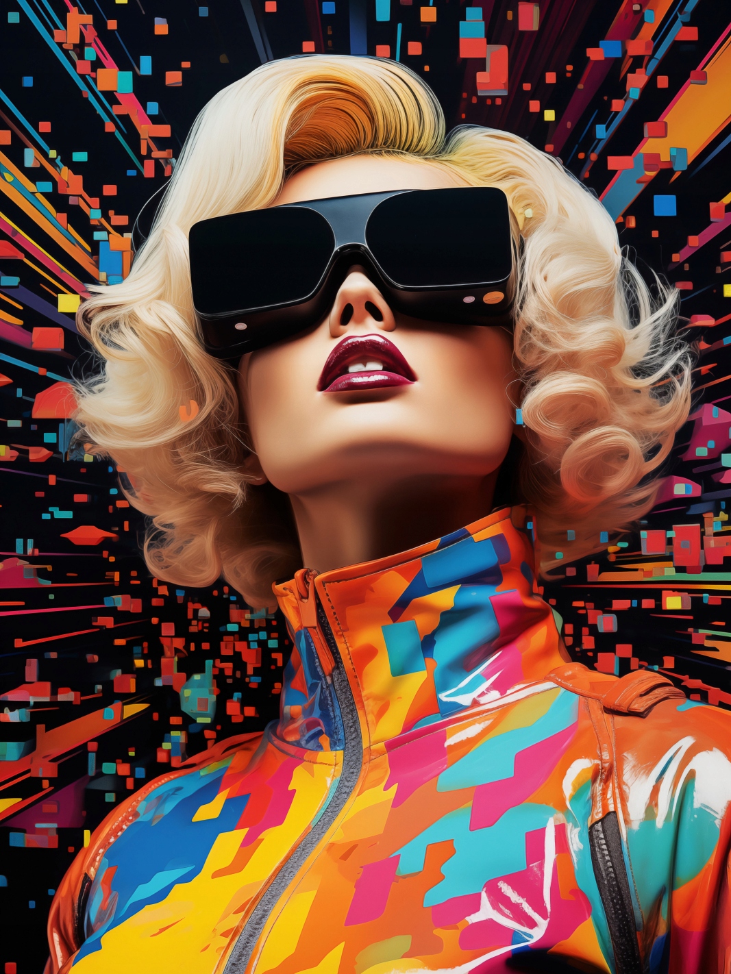Plakát 75x100 cm Retro Futurismus