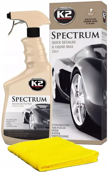 

K2 Spectrum Wosk Quick Detailer 700ml Microfibra