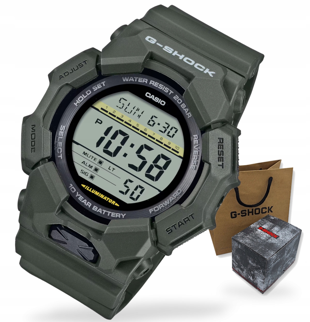 Sportovní pánské hodinky Casio G-Shock GD-010 krabička s kabelkou Gravírování bonus