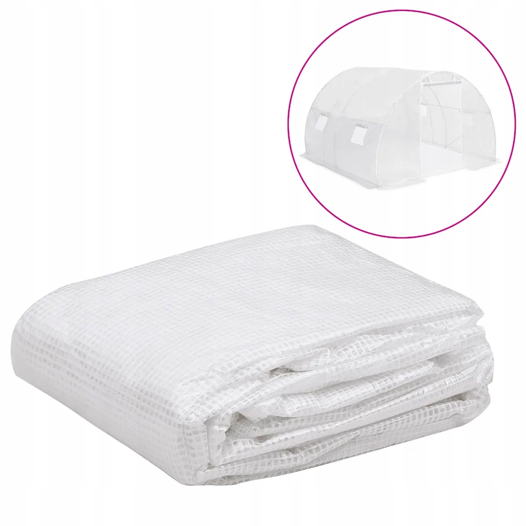 Průhledná krytka pro skleník Pe 300 x 300 x 200 cm se 4 okny a 1 oknem