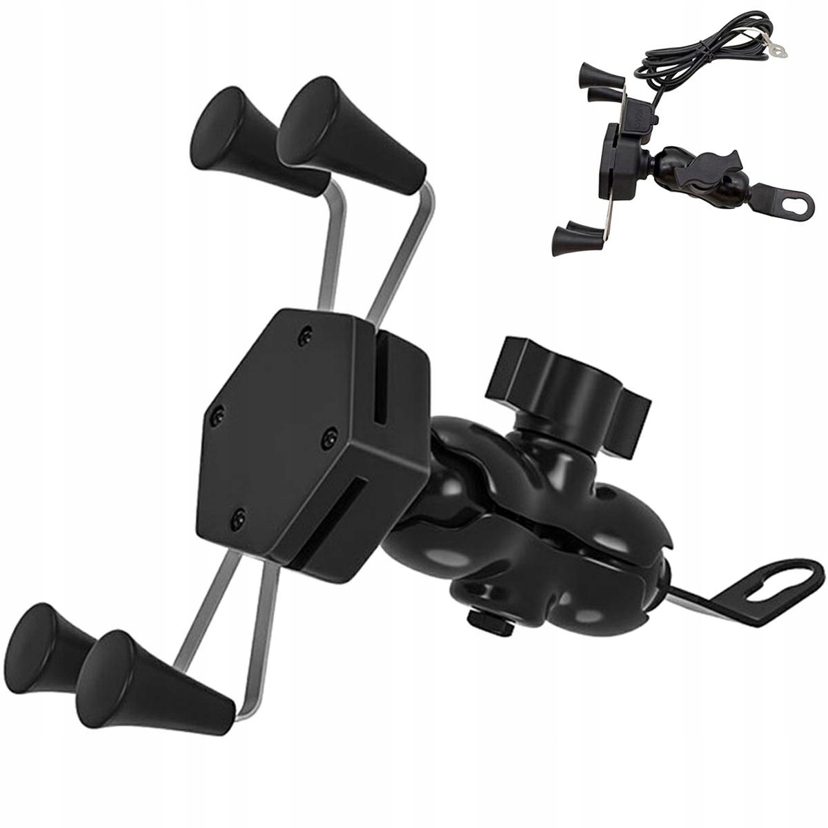 Motocyklowy Uchwyt Na Telefon Usb rower Skuter Motorower 1 Mocownie