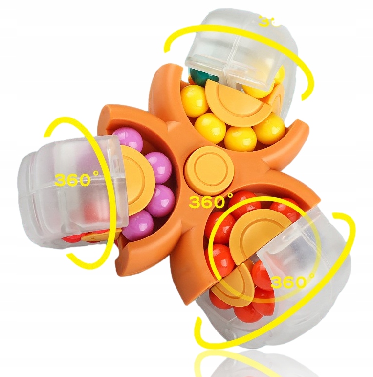 ZABAWKA ANTYSTRESOWA KOSTKA FIDGET SPINNER 2w1