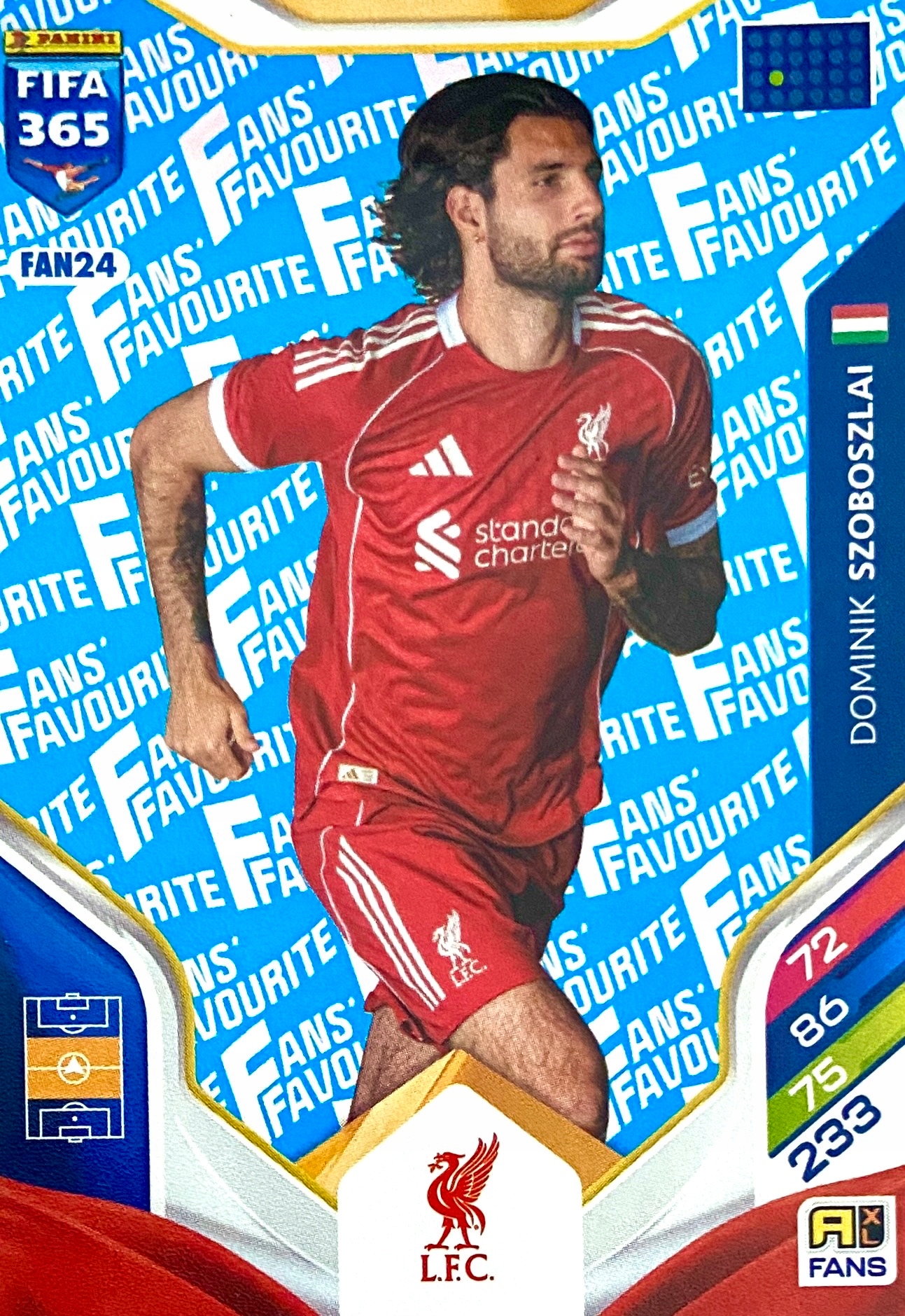 Panini Fifa 365 2026 Fans Favourite blue FAN24 Dominik Szoboszlai Liverpool
