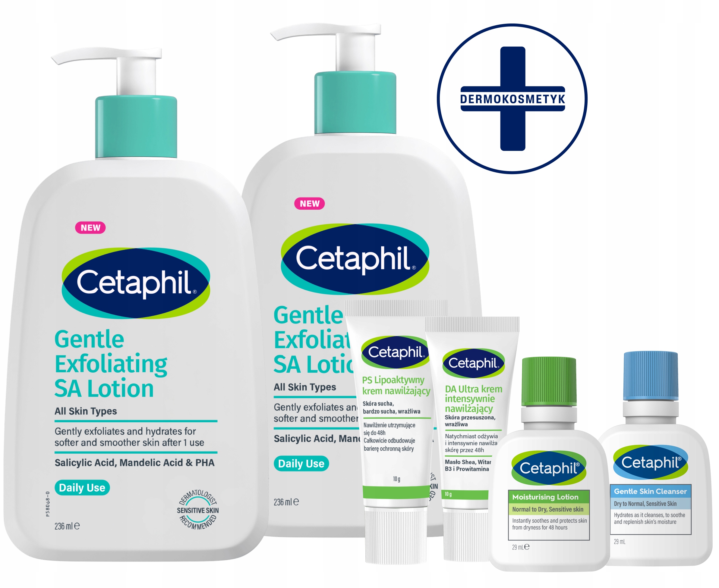 Cetaphil Łagodny Złuszczający Balsam z Kwasem Salicylowym Sa x2