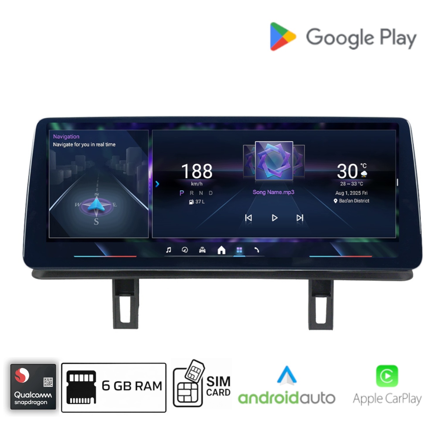 Rádio Android pre Bmw E87 E88 E81 E82 CiC Carplay Qualcomm 668s 6 Gb Ram