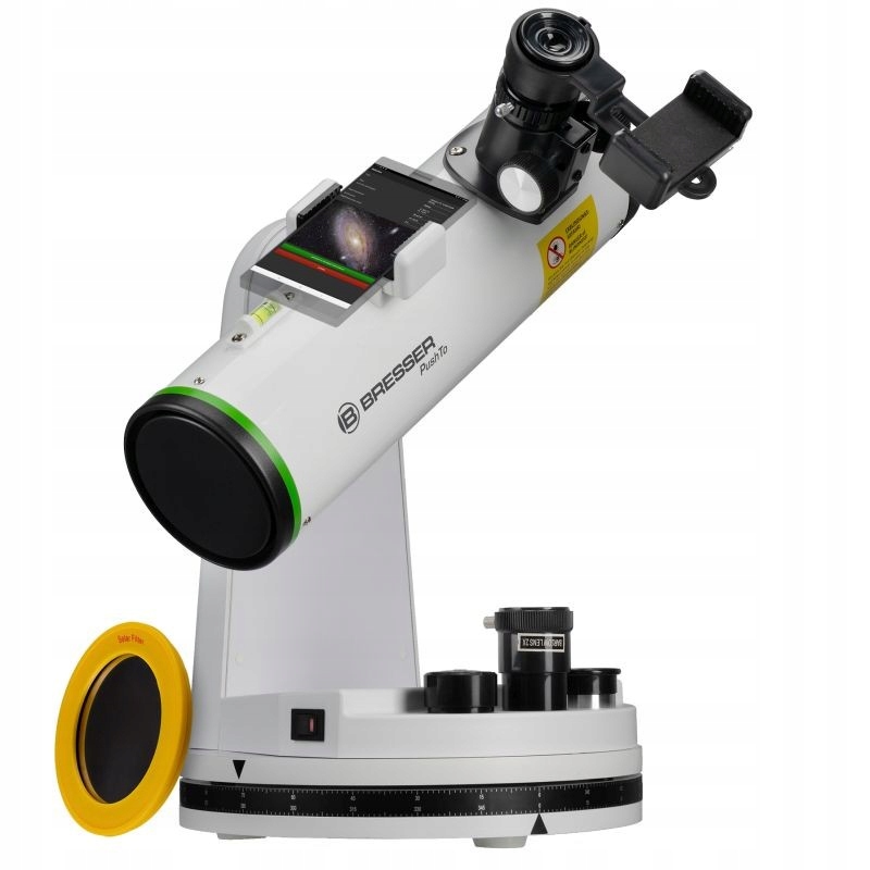 Inteligentní teleskop Bresser PushTo NT-76/350 Bluetooth