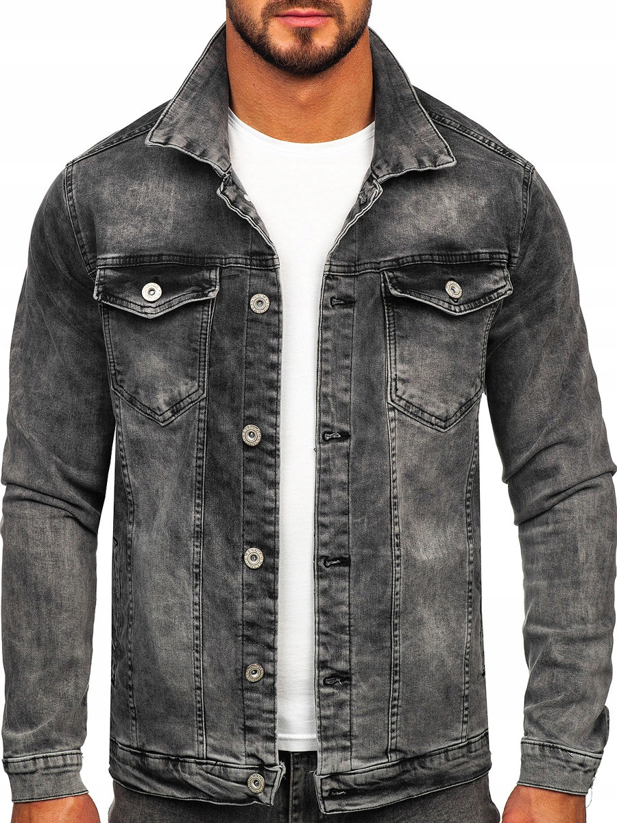 

Kurtka Jeansowa Męska Antracytowa 200 DENLEY_3XL