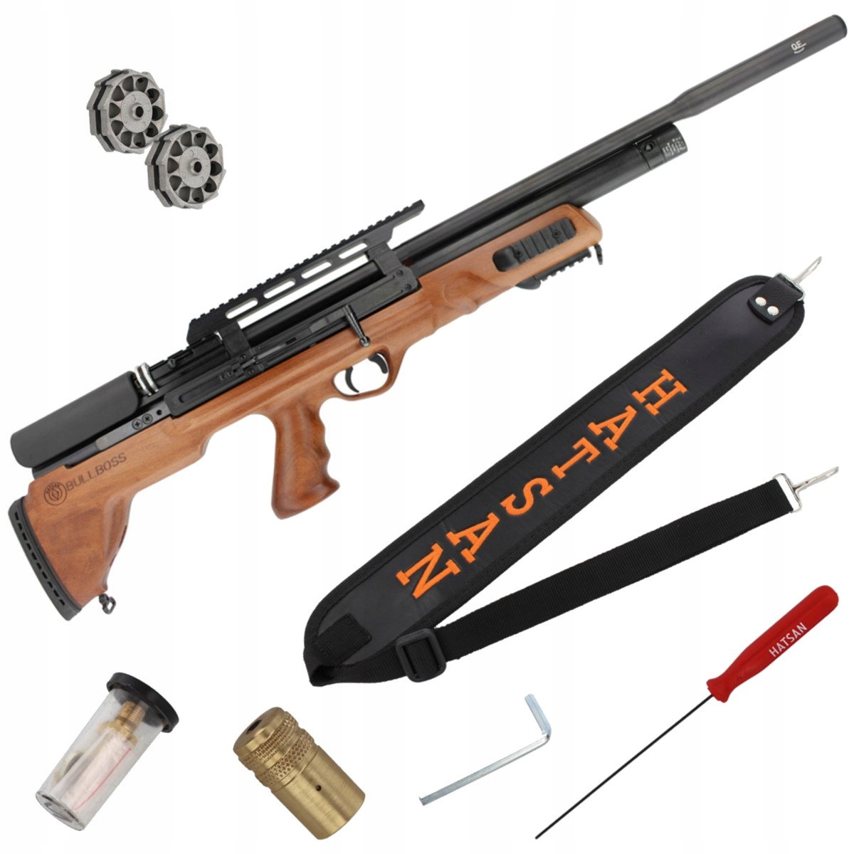 Wiatrówka Karabin Bullpup Pcp Hatsan Bullboss W 6,35 mm iglica tuningowa