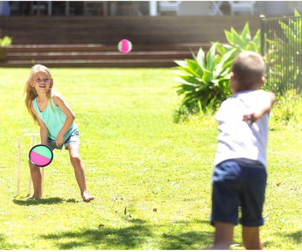 GRA NA RZEPY PIŁKA RZUTKA PALETKI RZEPAMI ZABAWA ZRĘCZNOŚCIOWA CATCH BALL Marka bez marki