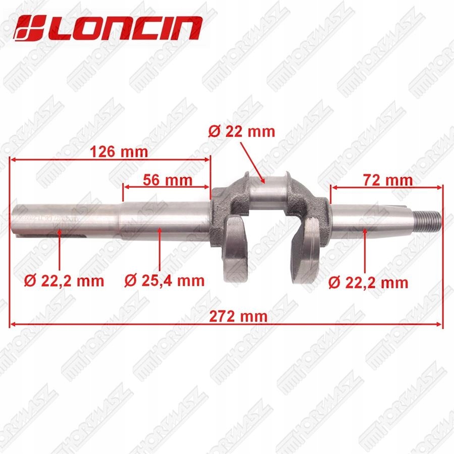 Wał Korbowy LC1P65FE (hks 746NL, Hks 846NL)