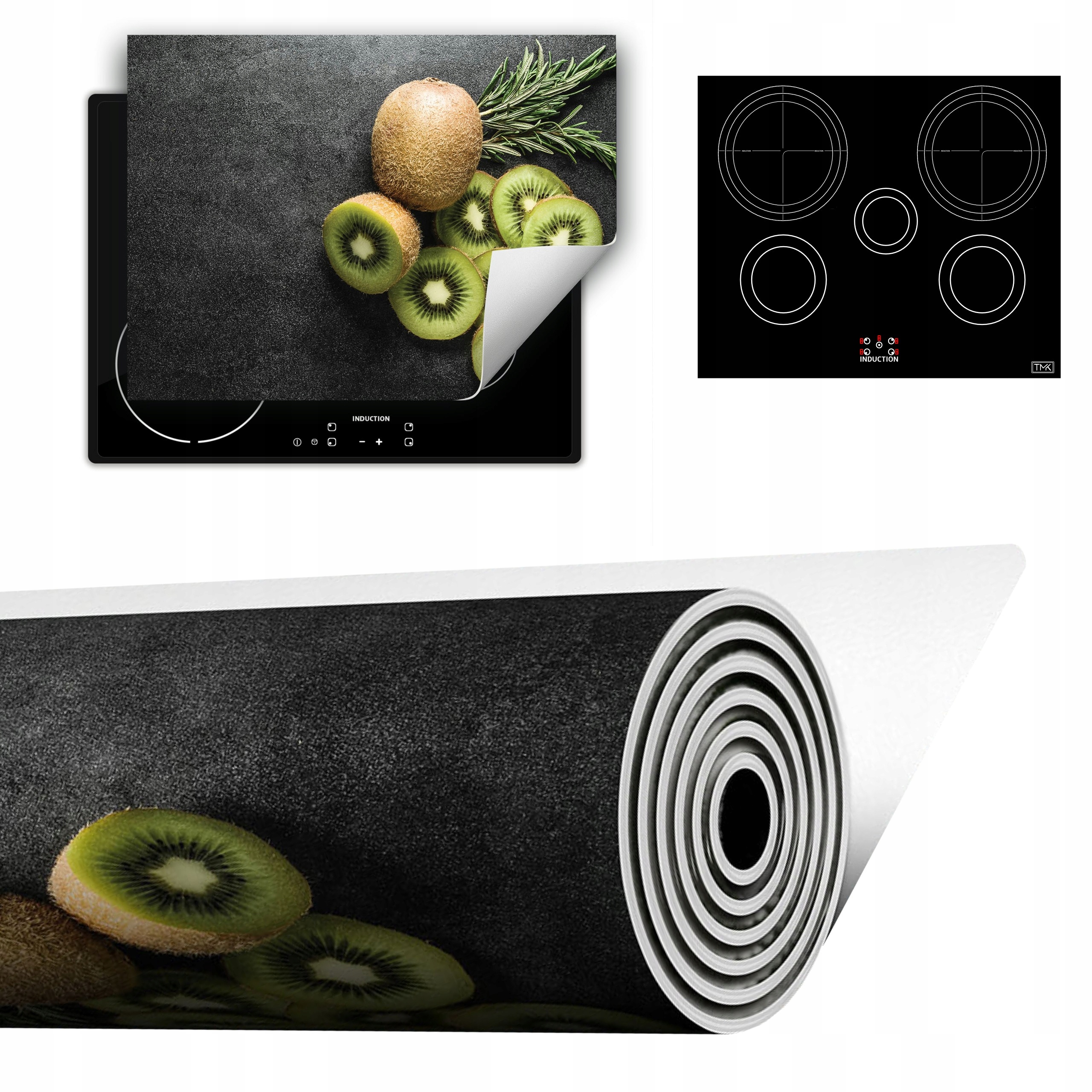 Vinylová Podložka Do Kuchyně Více Místa 70x52 břidlice kiwi