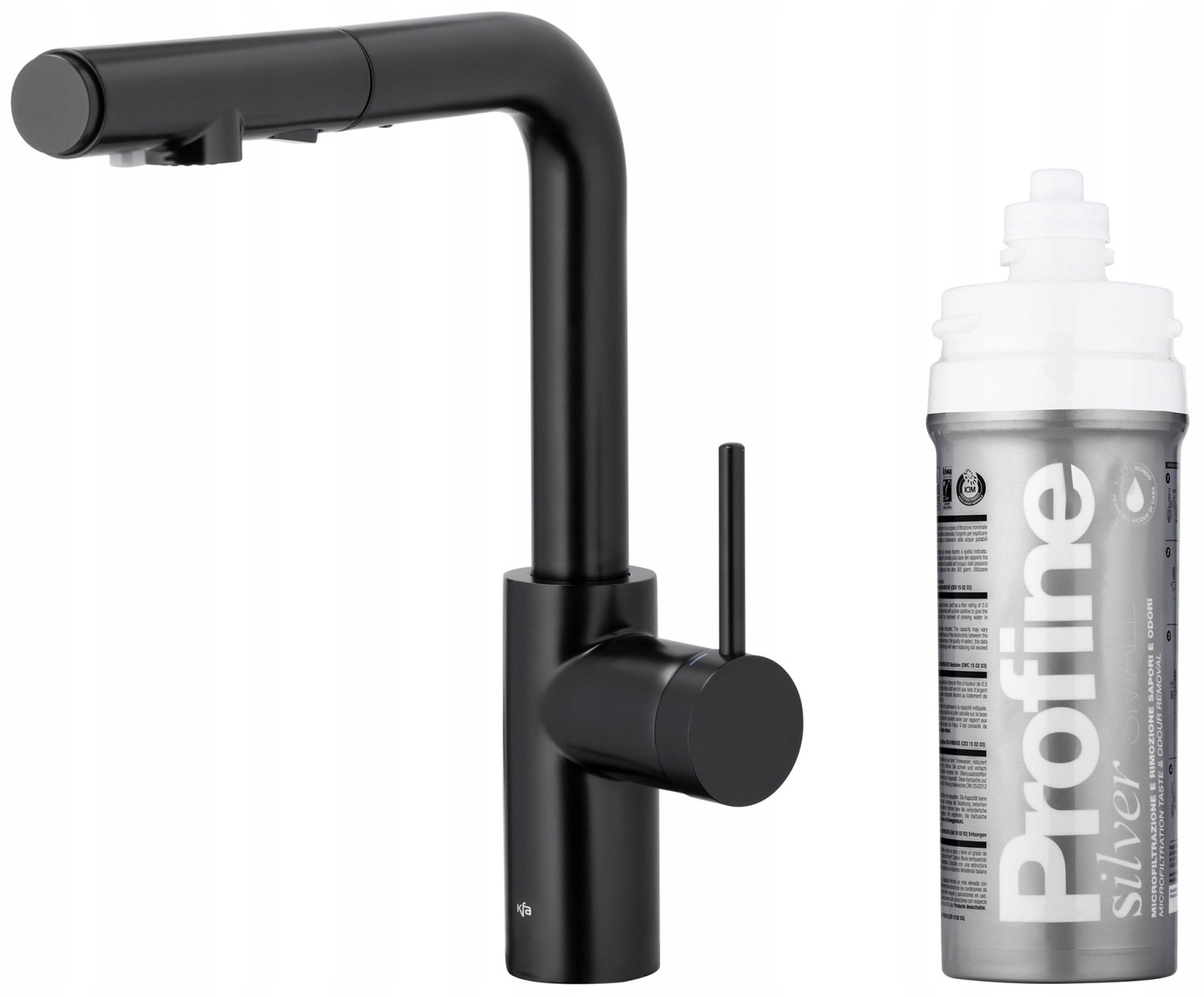 Kfa Bateria Kuchenna Duero Pure Basic, Czarna Filtr Profine Silver Small