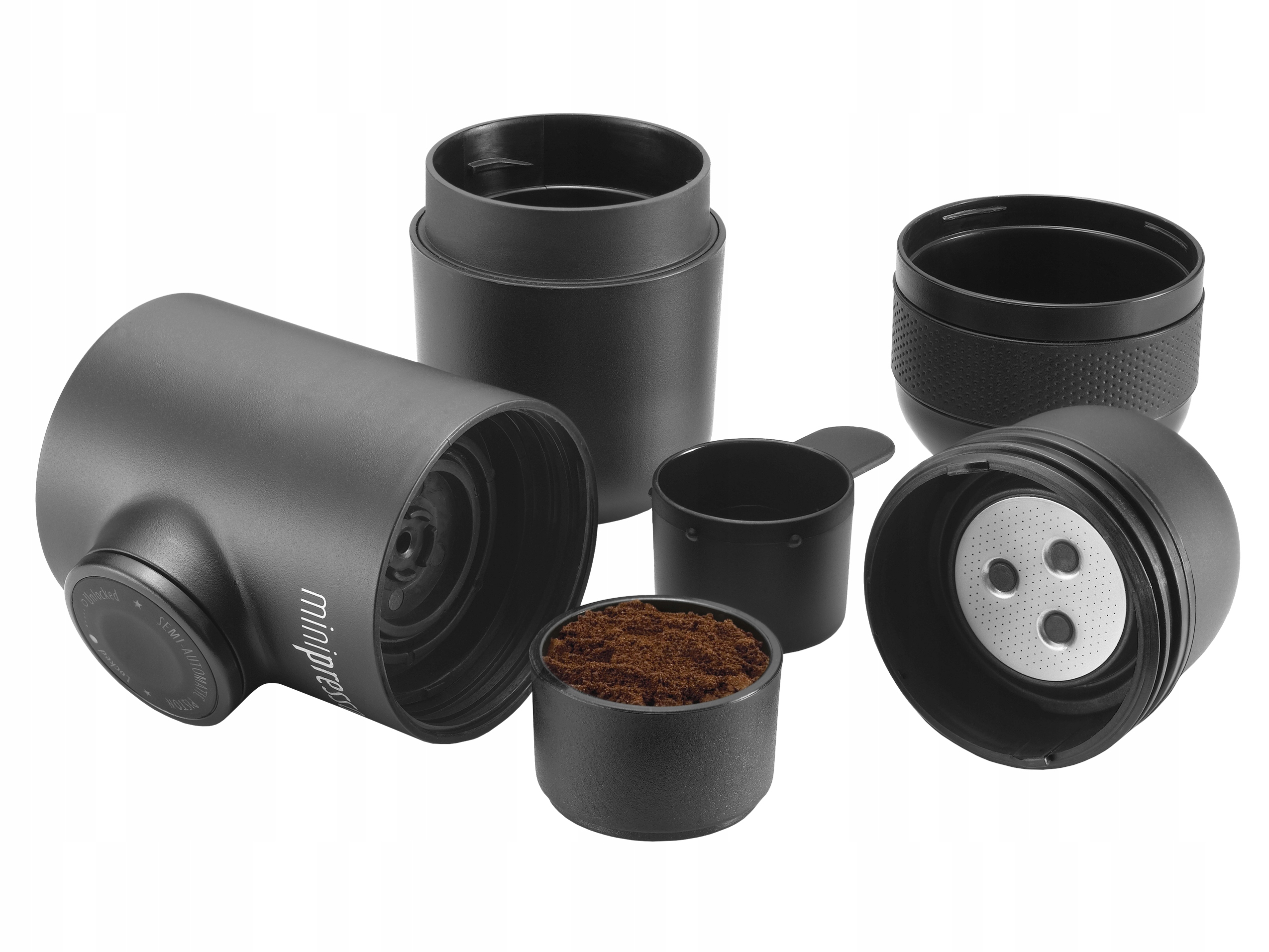 Podróżny ekspres do kawy Wacaco Minipresso GR Czarny Rodzaje kawy mielona