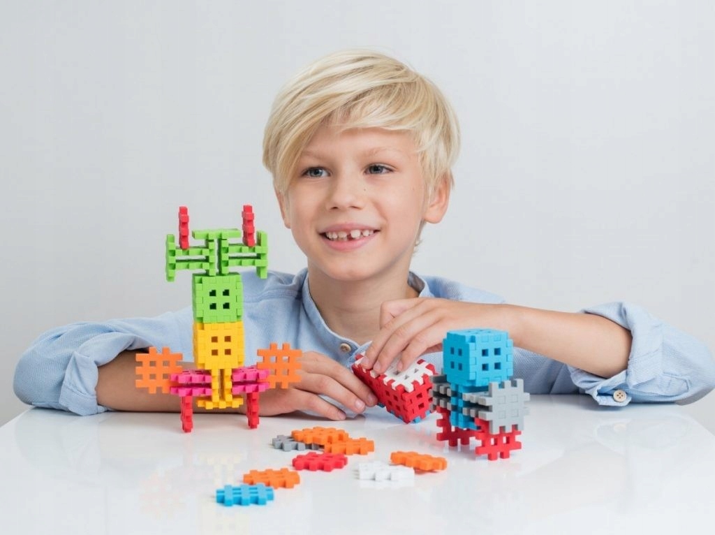 KLOCKI MINI WAFLE EDUKACJA + KARTY PRACY ZABAW 500 Rodzaj zestaw