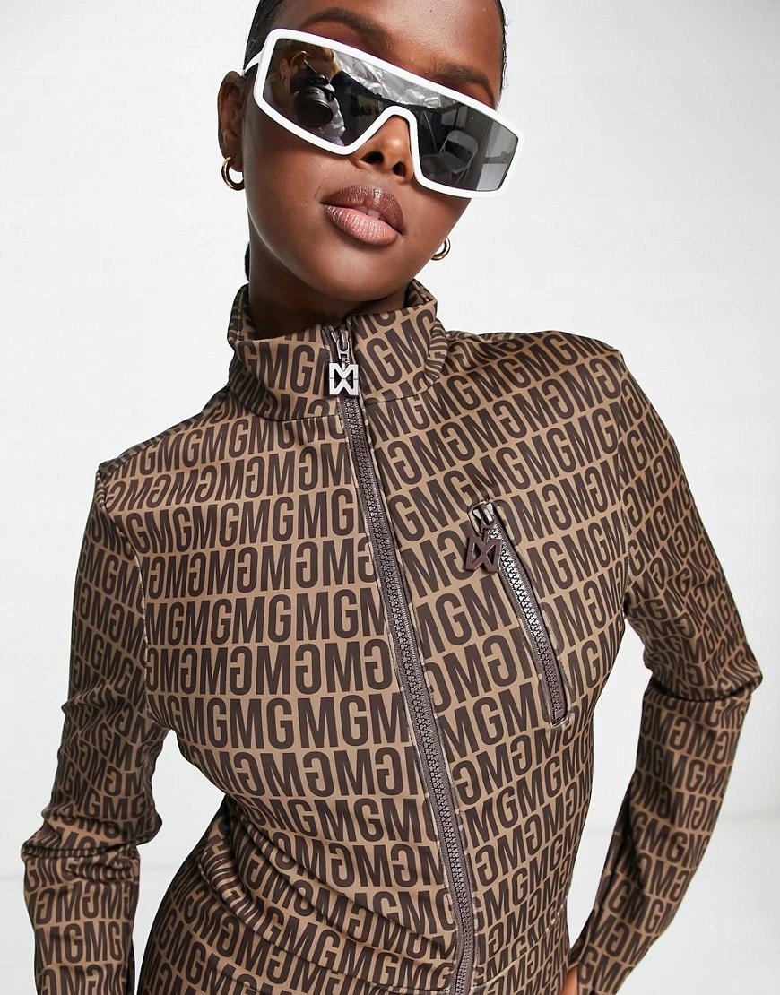 ZAMEK STÓJKA 4OT NG7__XS MISSGUIDED BRĄZOWY KOMBINEZON Marka Missguided