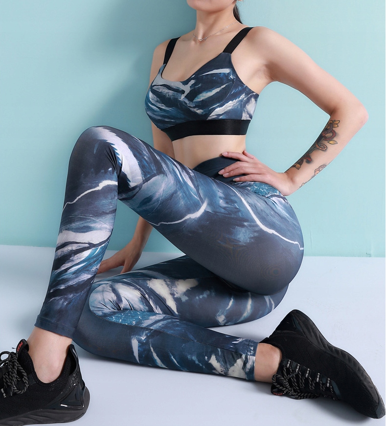 SPORTOWY KOMPLET TOP + LEGGINSY SIŁOWNIA L Kolekcja 101