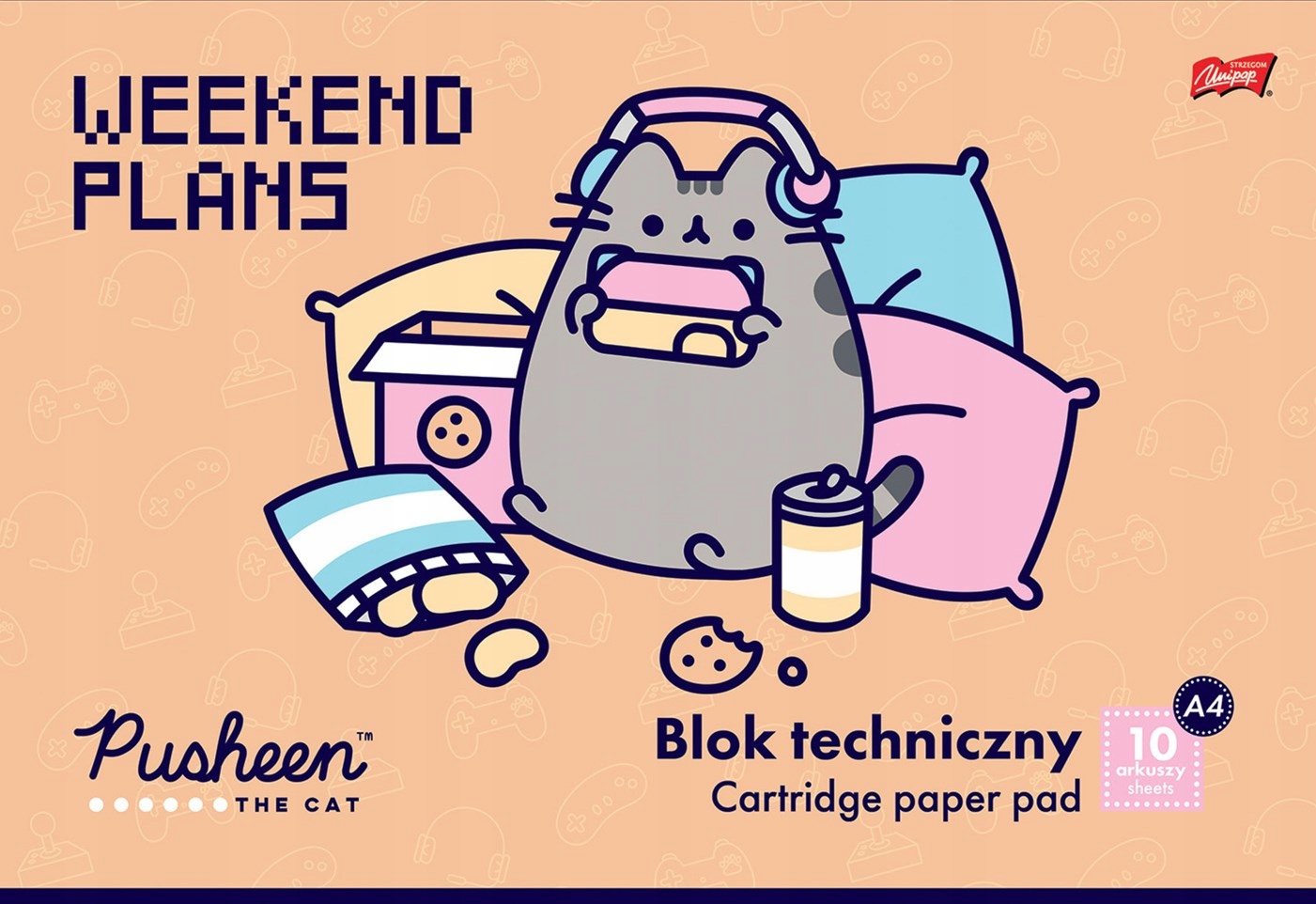 

Blok Techniczny A4 Biały 10 Kartek Pusheen Kot