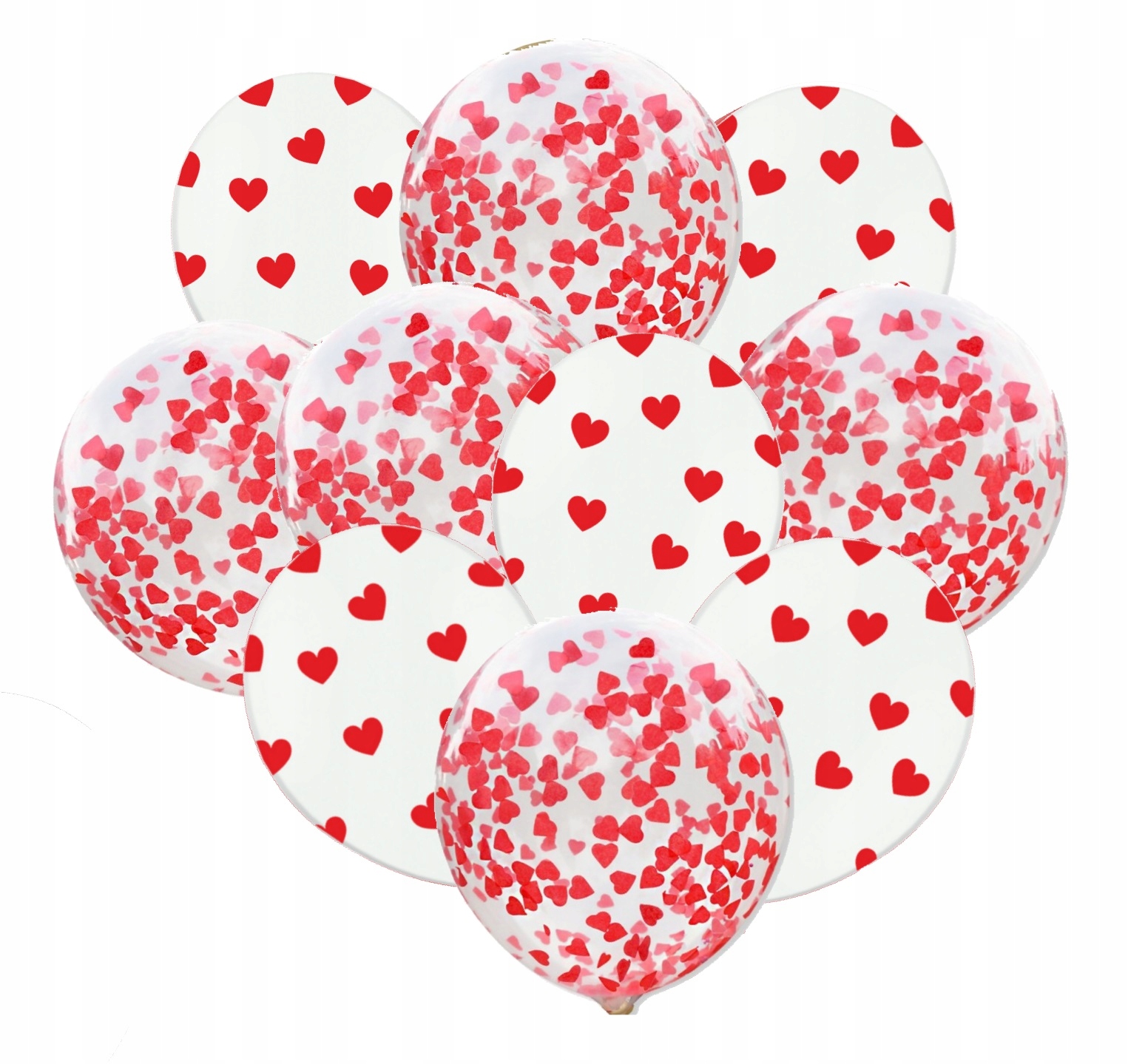 

Balony w serca serduszka ozdoby na Walentynki x10