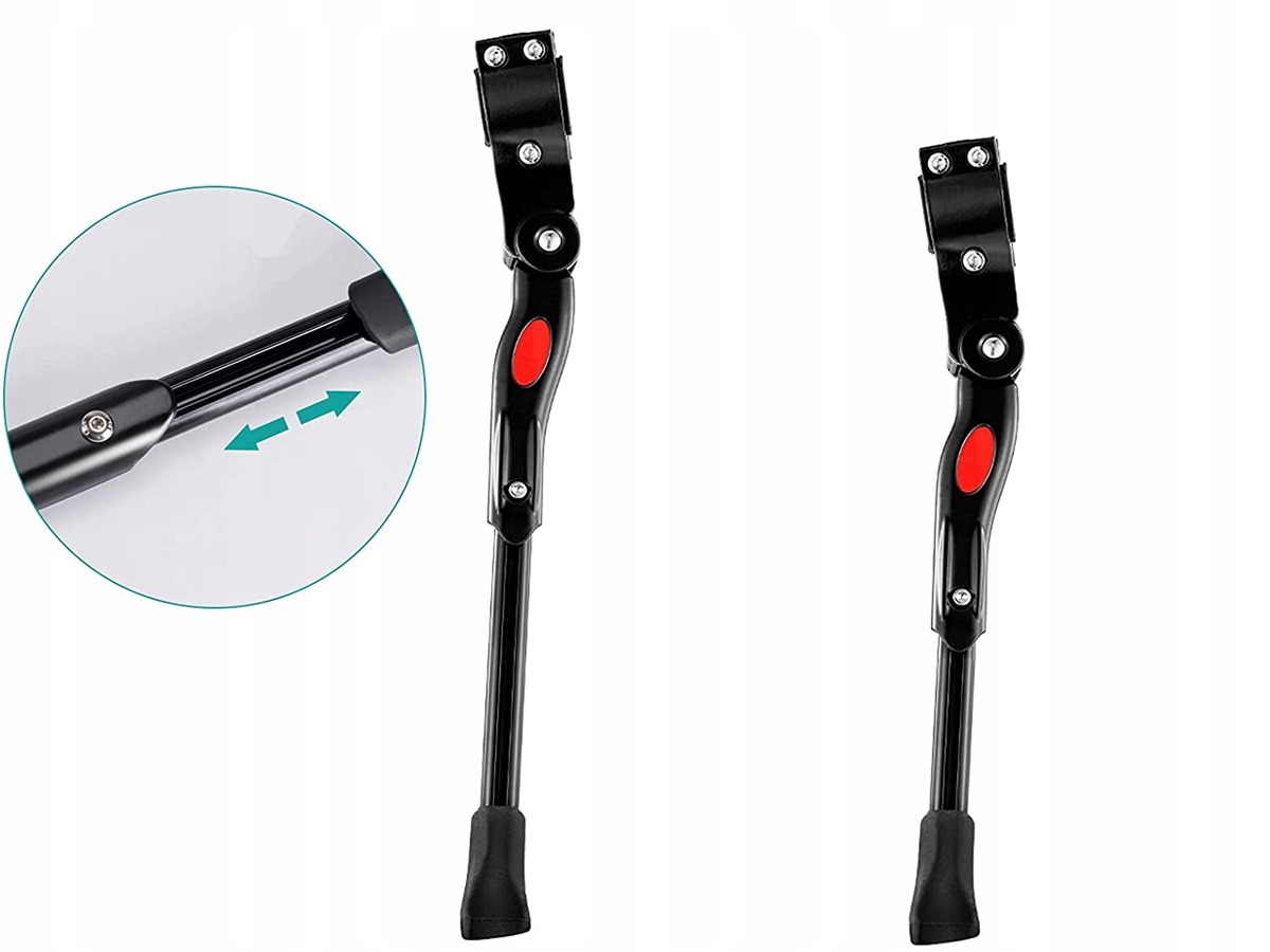 STOPKA ROWEROWA PODPÓRKA NÓŻKA NA ROWER REGULOWANA Kolor dominujący czarny