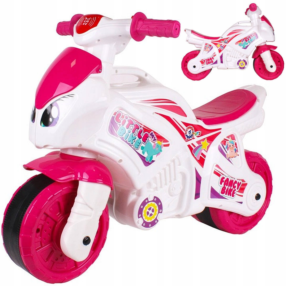 

Motorek Rowerek Biegowy Jeżdzik Światło Dzwięk Róż