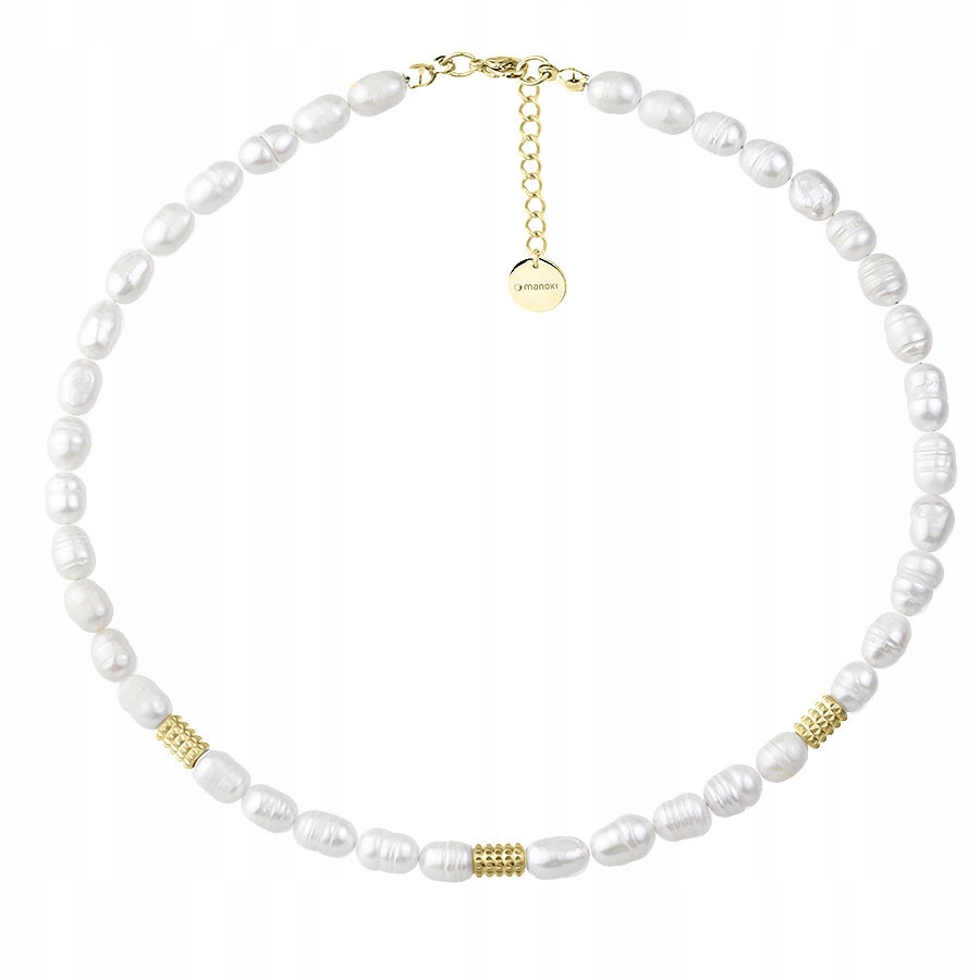 Dámský bílý náhrdelník Manoki 42 cm