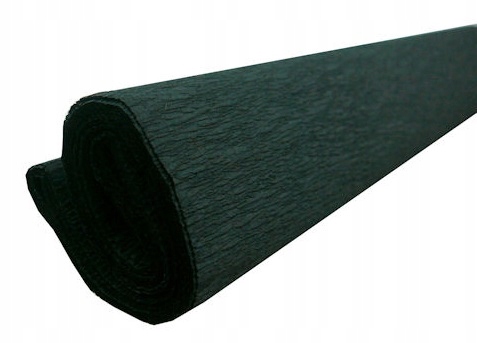 BIBUŁA DEKOR MARSZCZONA CZARNA