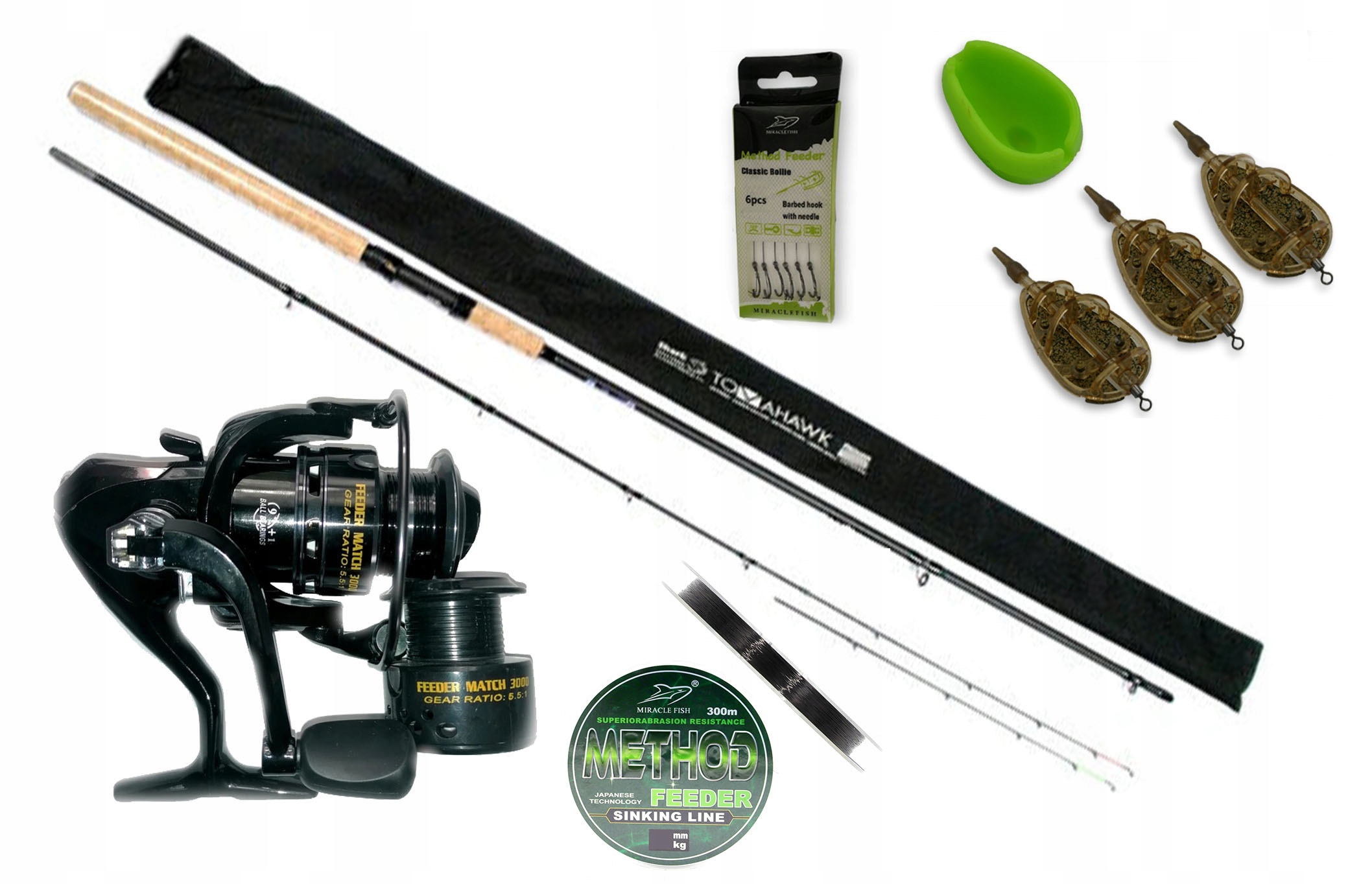 Rybářský set Picker Rybářský Prut Grunt Method Feeder Dárek