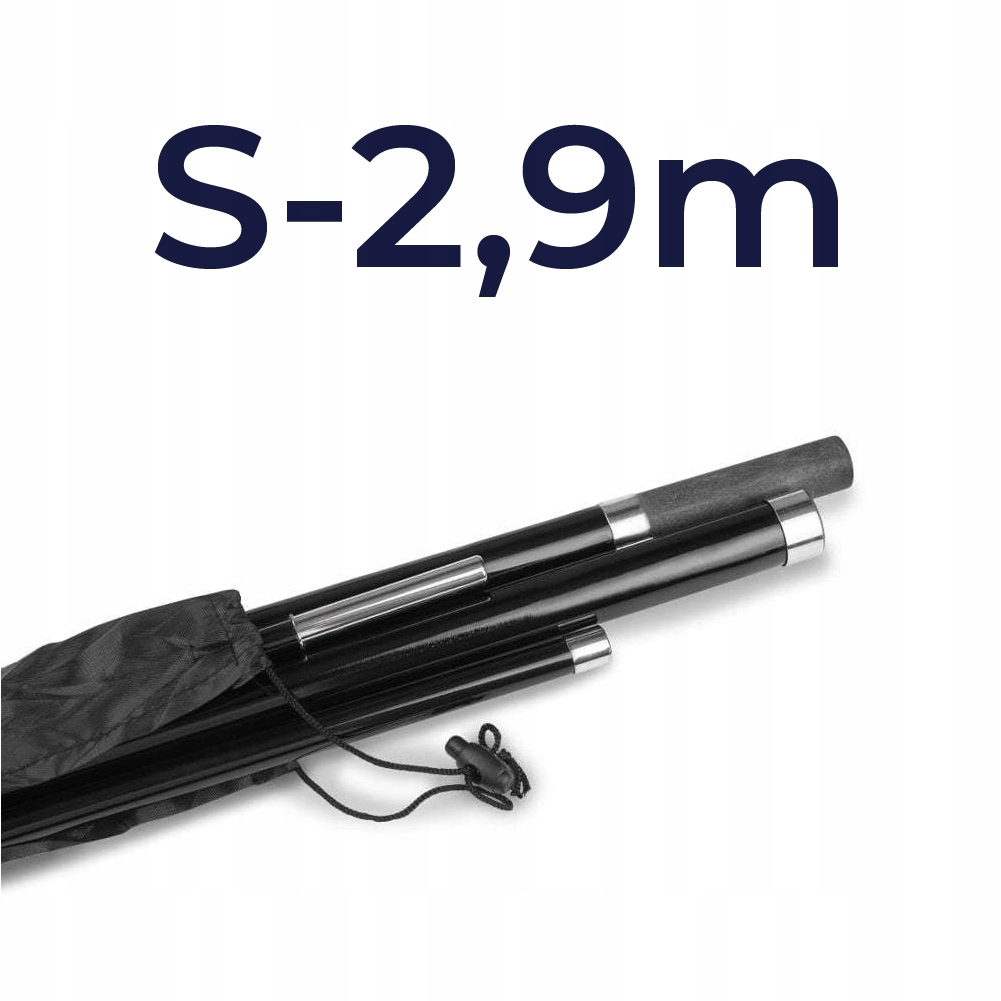 Maszt PRO S- 290 cm do beach flagi reklamowej, winder, łezka, żagiel, huzar