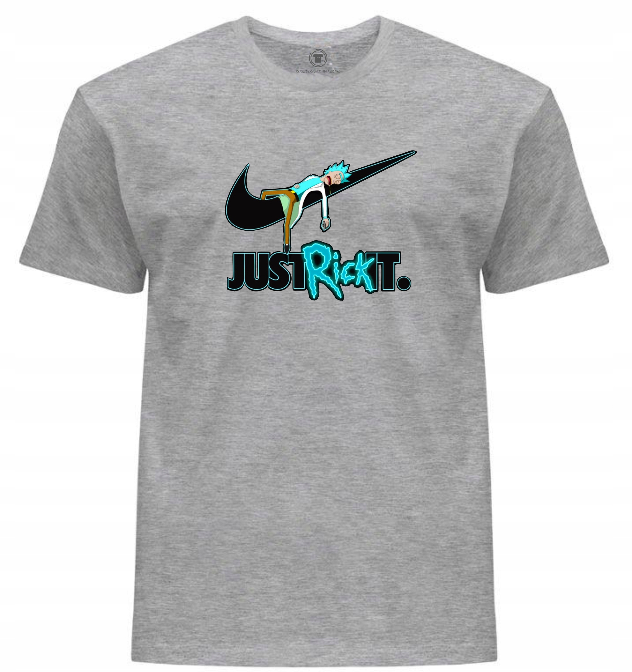 

Męska Koszulka Just Rick It szara 5XL