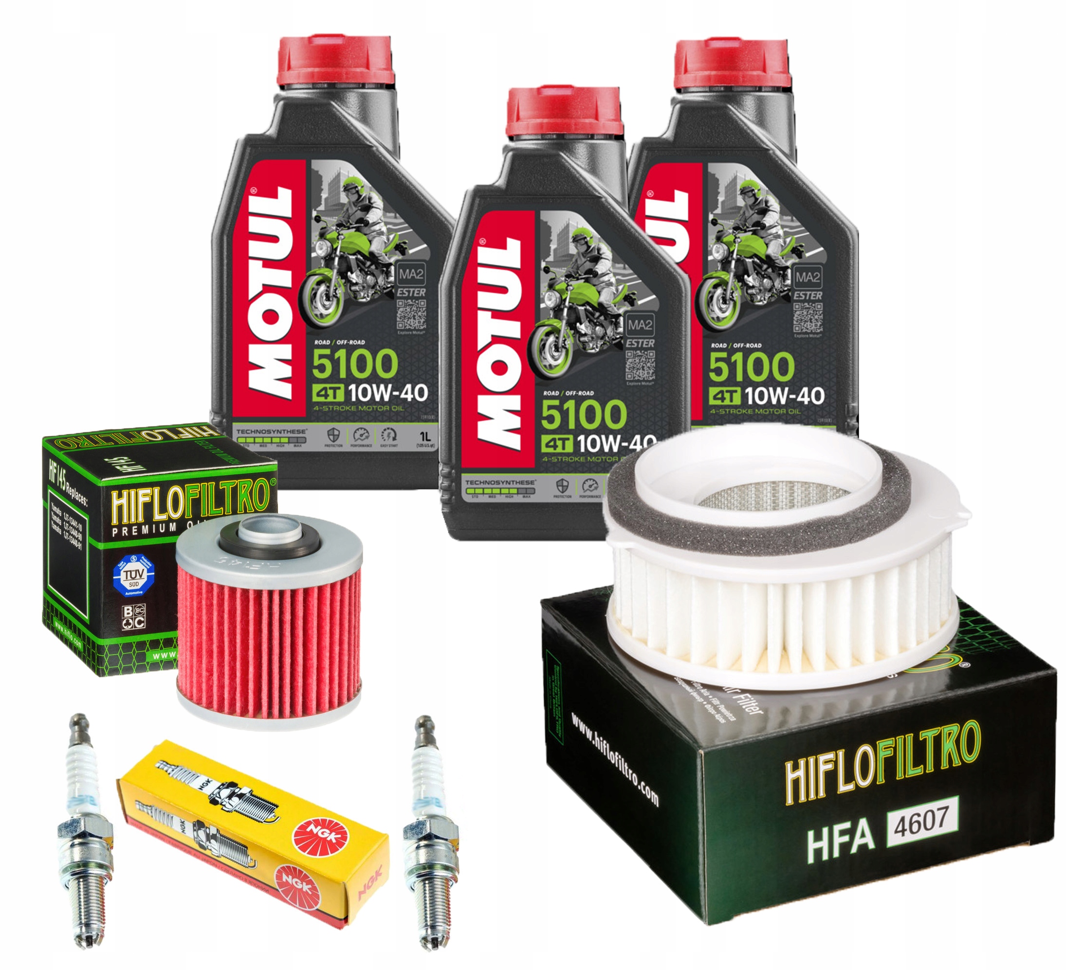 Filtr YAMAHA XVS 650 97 07r Swiece Olej Motul 5100