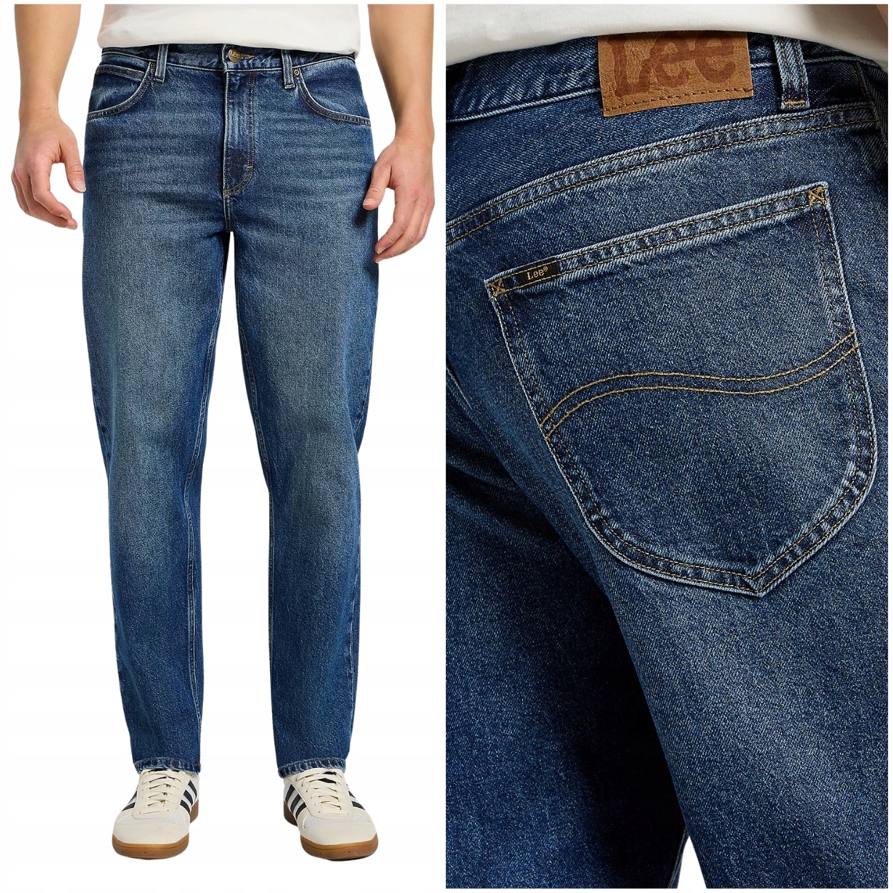 Lee Oscar relaxed tapered Hastings volné zúžené džínové kalhoty W38 L32