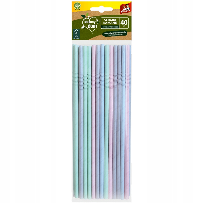 

Jan Niezbędny Słomki Rurki Łamane Pastelowe 40 Szt