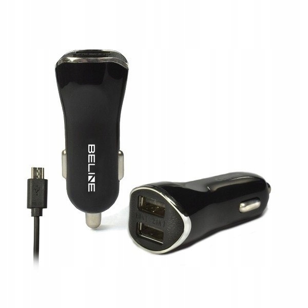 Beline Ładowarka samochodowa 2xUSB microUSB 2.1A