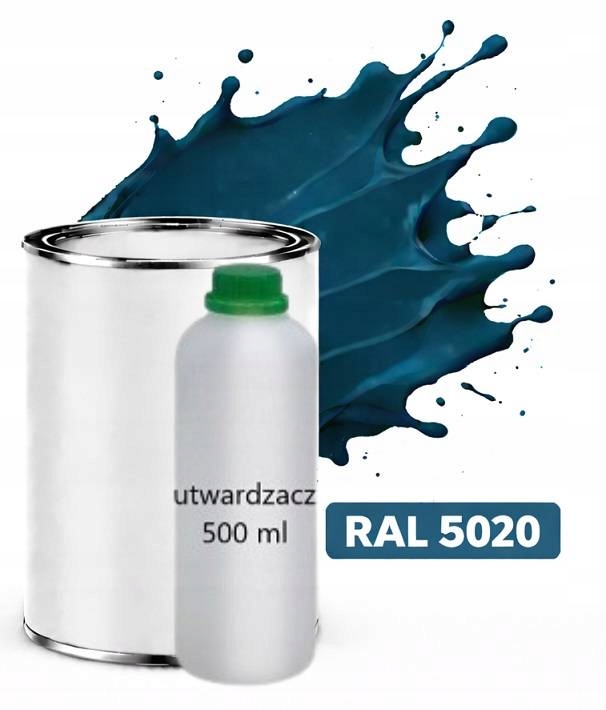 Ral 5020 Polyuretan Akryl 2:1 1 L Polomatný Lak Tužidlo Normal 0,5 L