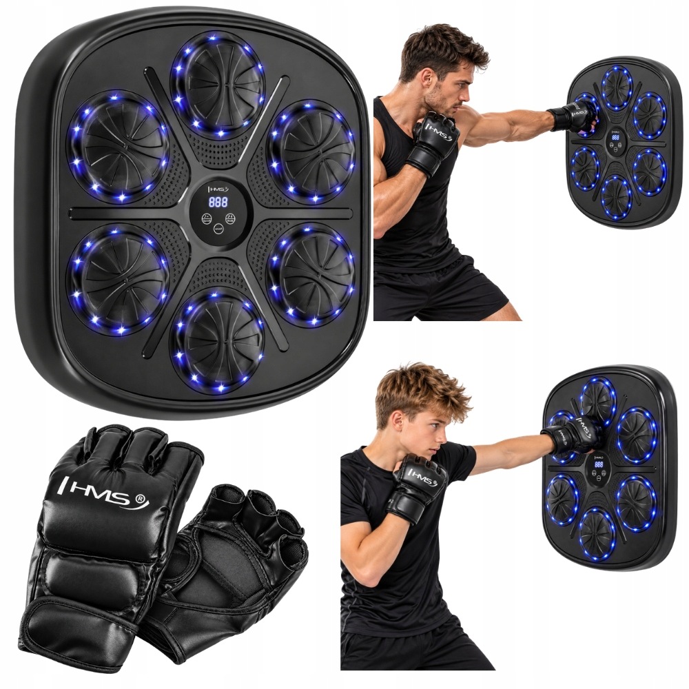 Elektronický boxerský štít rukavice Boxing Machine Bluetooth reproduktor
