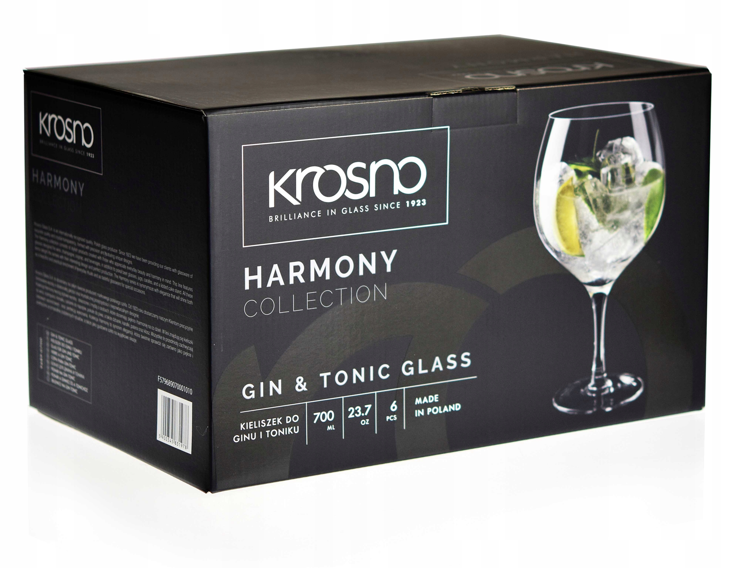 

Duże Kieliszki Gin Tonic Krosno Harmony 700 ml